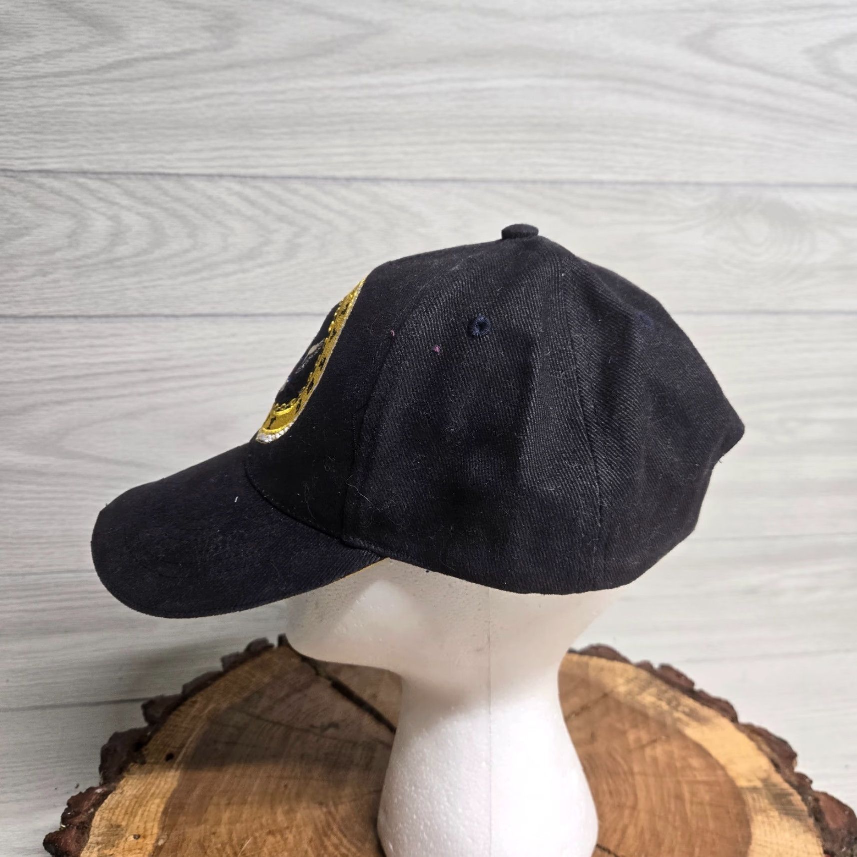 Vintage VINTAGE USA Black Baseball Cap Hat Unisex Adults Adjustable Strapback Summer Spring Fall Size ONE SIZE - 4 Thumbnail