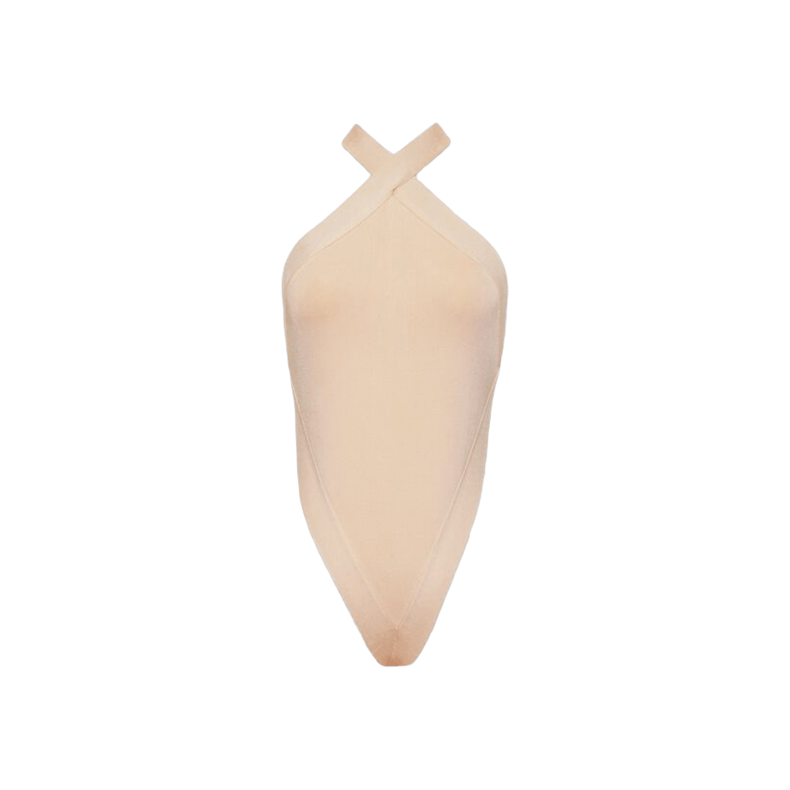 Saint Laurent Paris Backless Bodysuit in Knit Naturel Size XS / US 0-2 / IT 36-38 - 1 Thumbnail