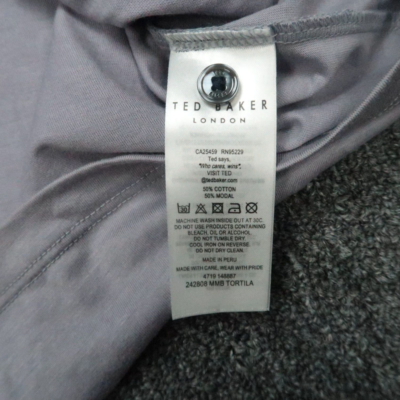 Ted Baker VINTAGE Ted Baker Polo Shirt Men XXL Purple Cotton Modal Short Sleeve Casual Golf 2000s Size US XXL / EU 58 / 5 - 5 Thumbnail