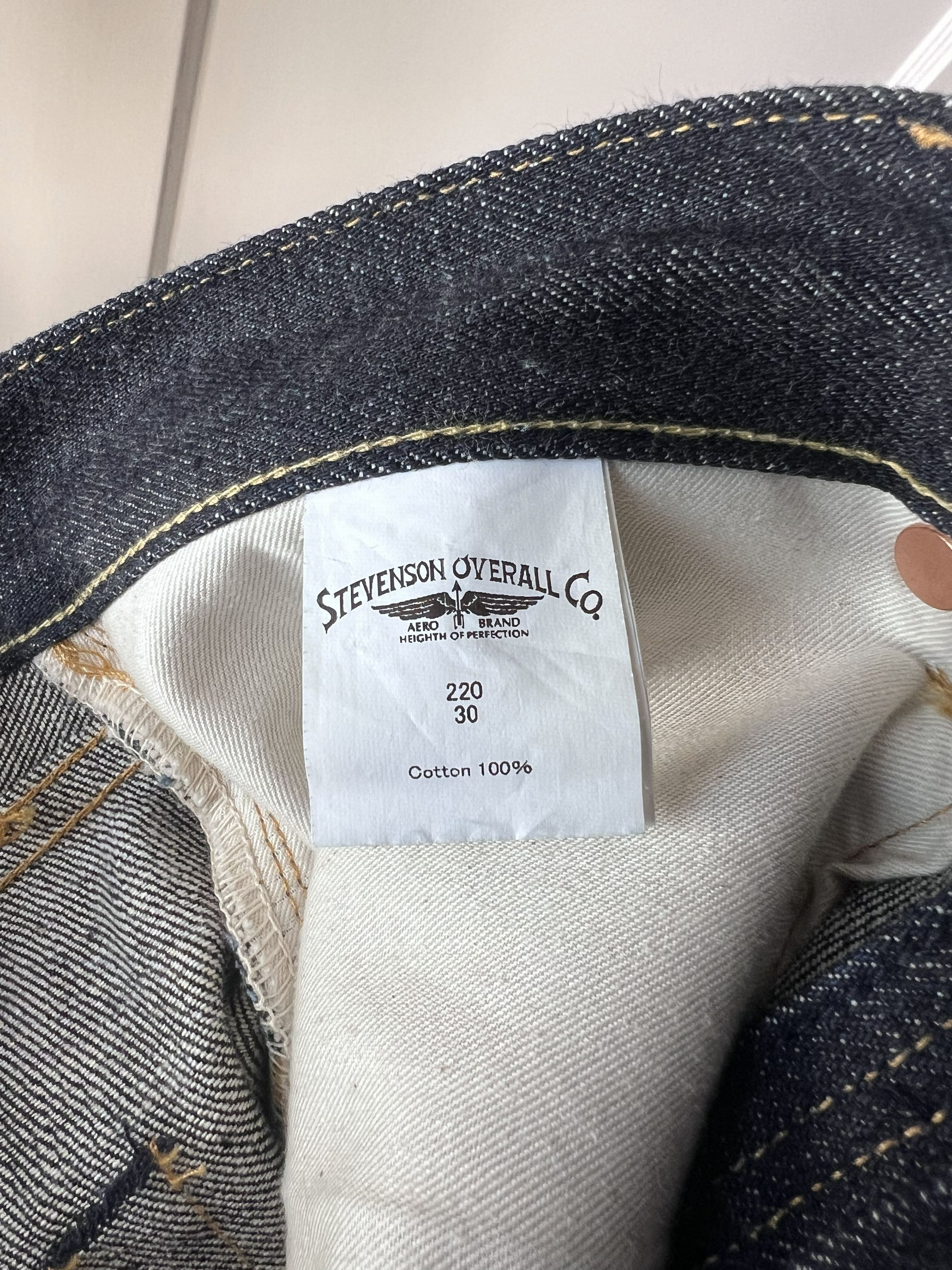 Stevenson Overall Co. 220 Carmel Straight Tapered - Indigo Size US 30 / EU 46 - 4 Thumbnail