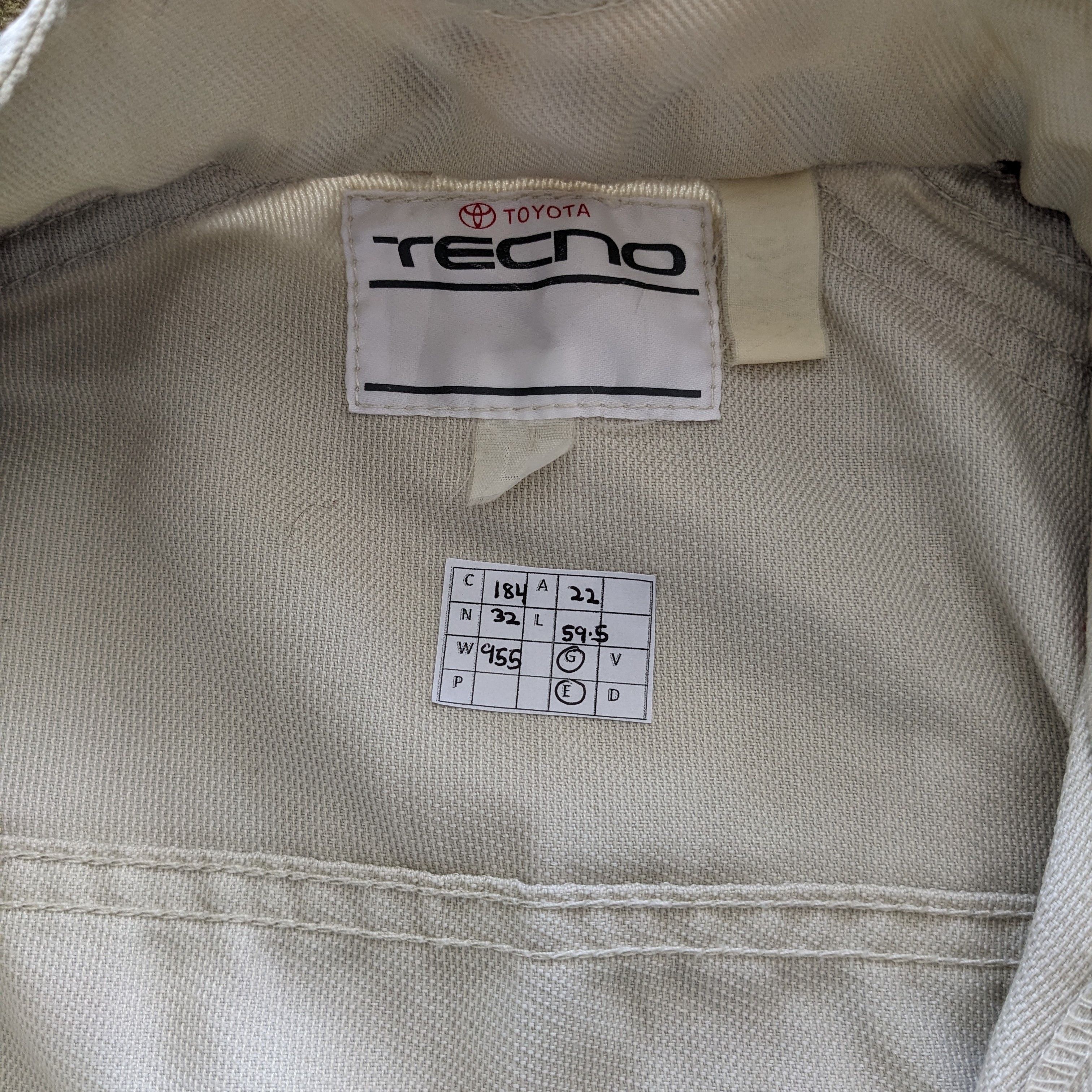 Vintage Vintage TOYOTA TECNO Racing Coverall Workwear Jacket Size US M / EU 48-50 / 2 - 11 Thumbnail
