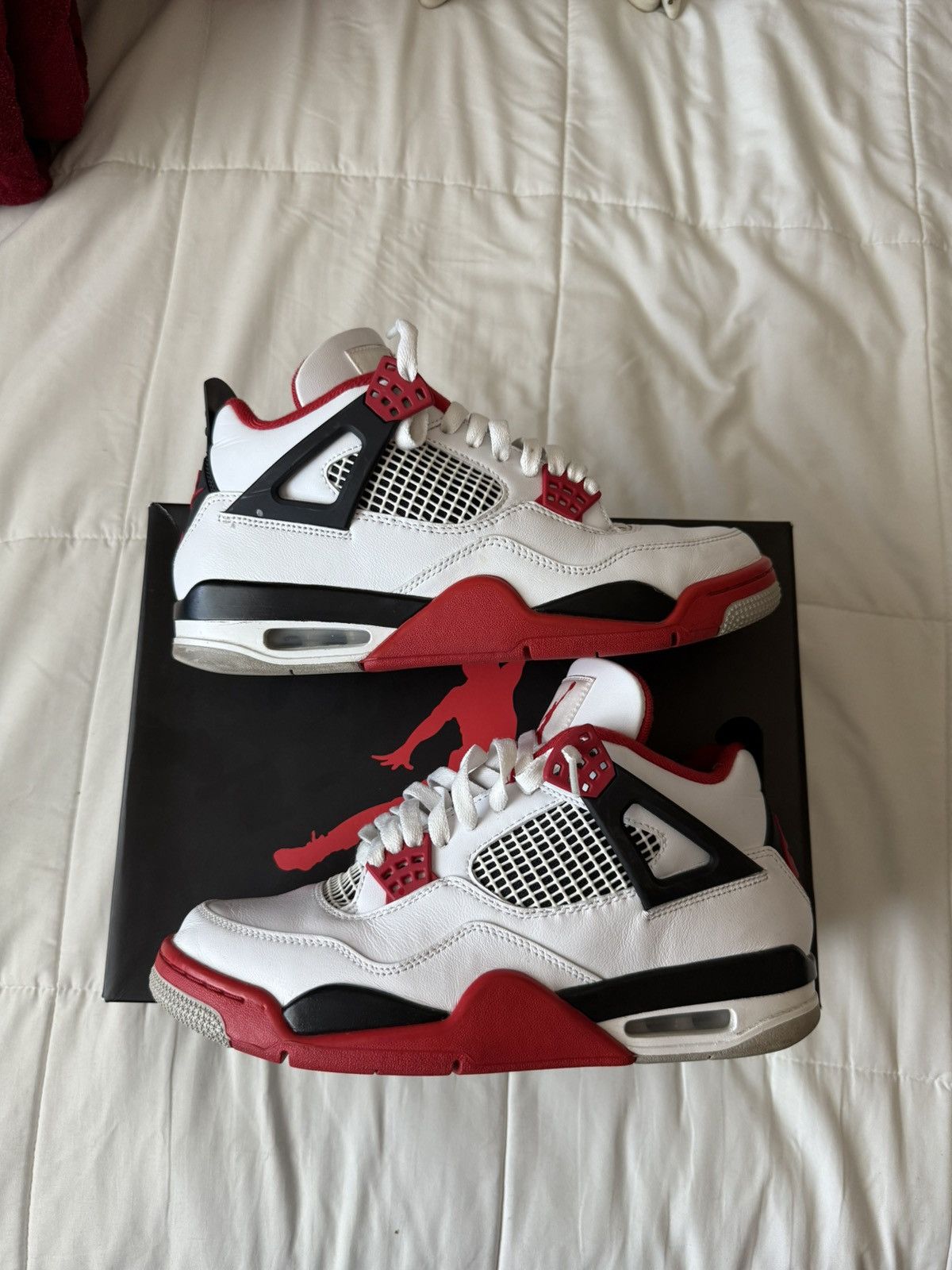 Jordan Brand Air Jordan 4 Retro Fire Red Size 8.5 Men Size US 8.5 / EU 41-42 - 1 Thumbnail
