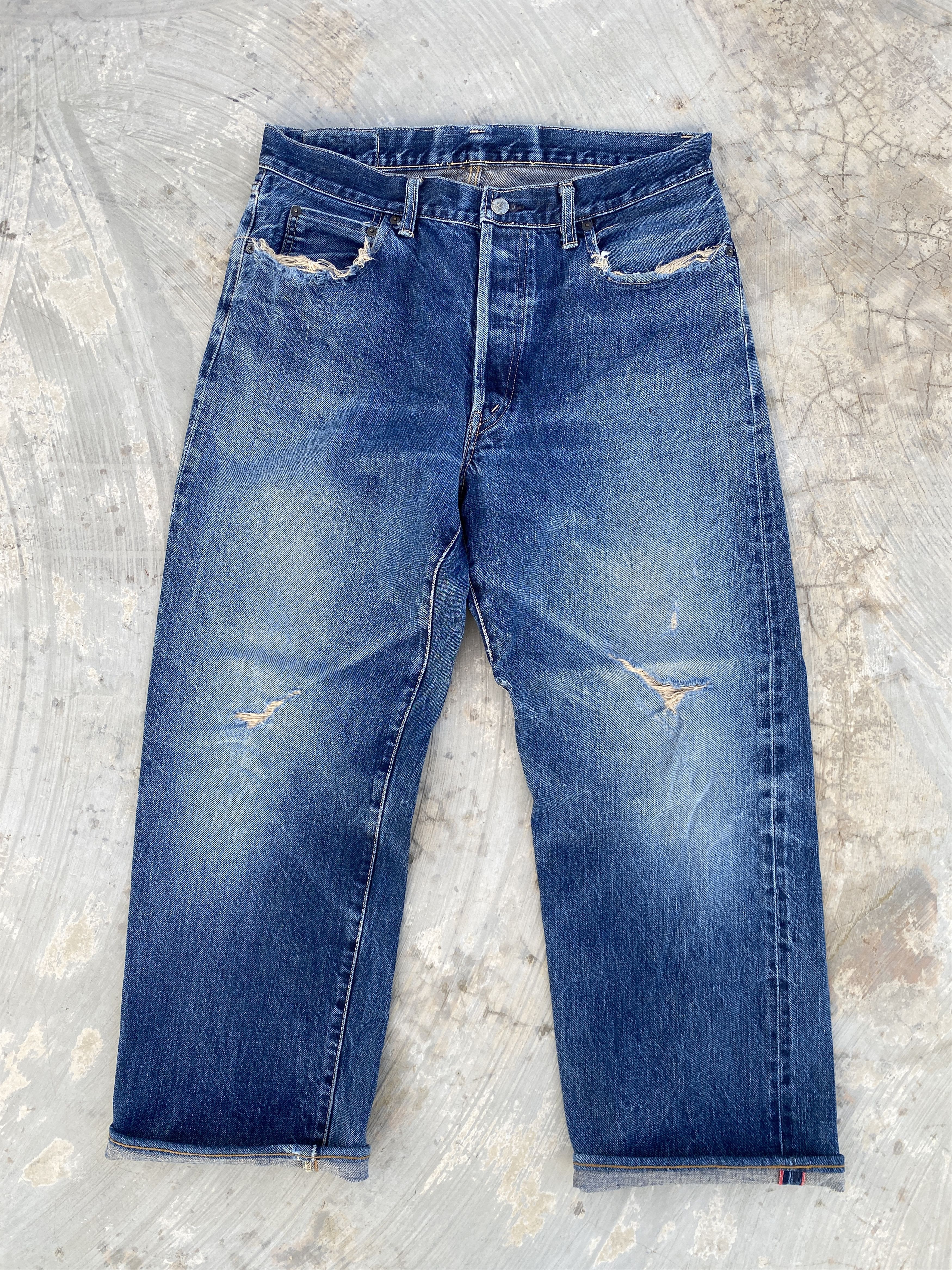 Blue Blue Japan Blue Blue by Hollywood Ranch Market Selvedge Jeans Size US 34 / EU 50 - 1 Thumbnail
