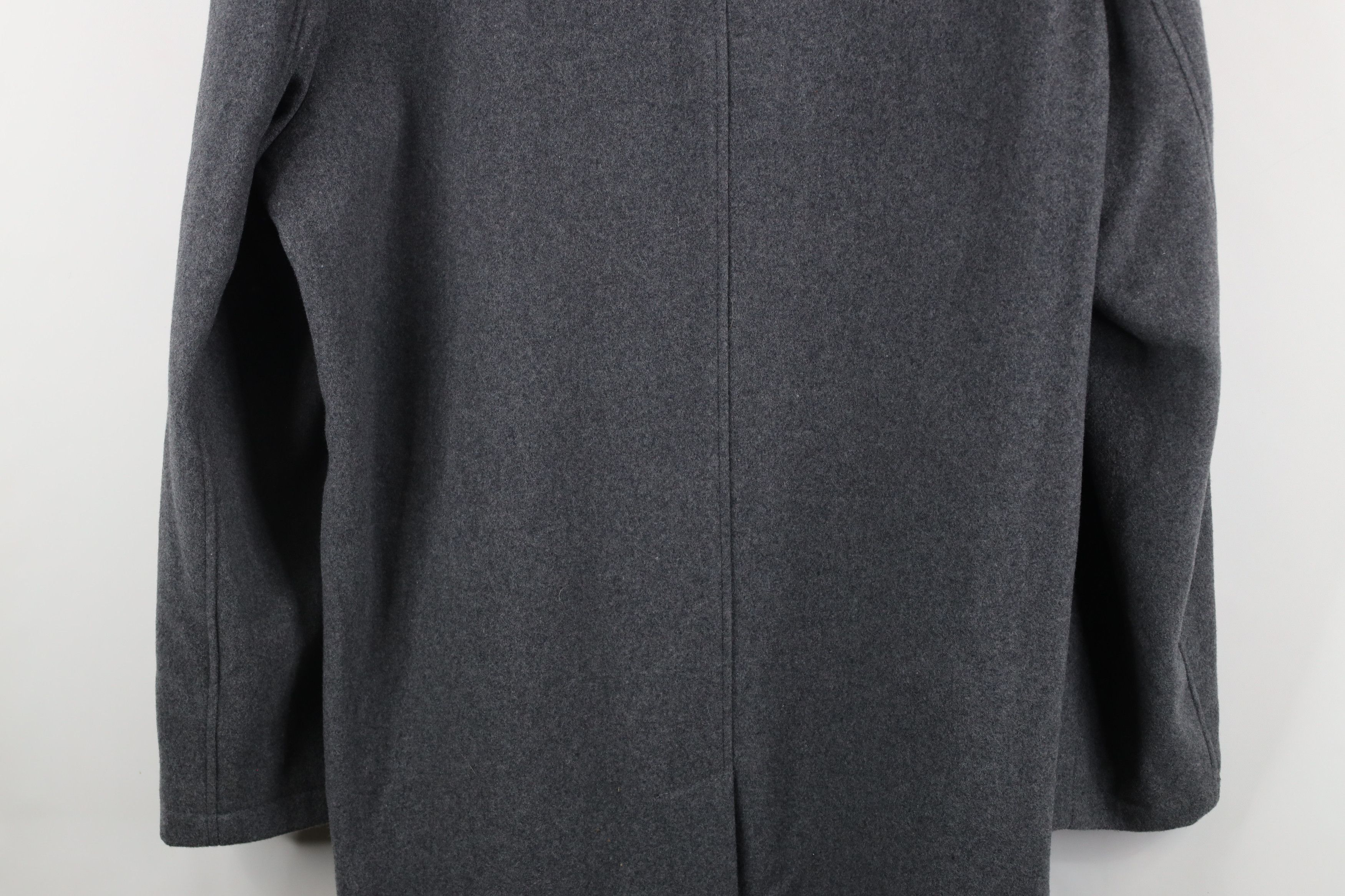 Lands' End × Vintage Lands End Full Length Collared Overcoat Jacket Heather Gray Size US L / EU 52-54 / 3 - 13 Thumbnail