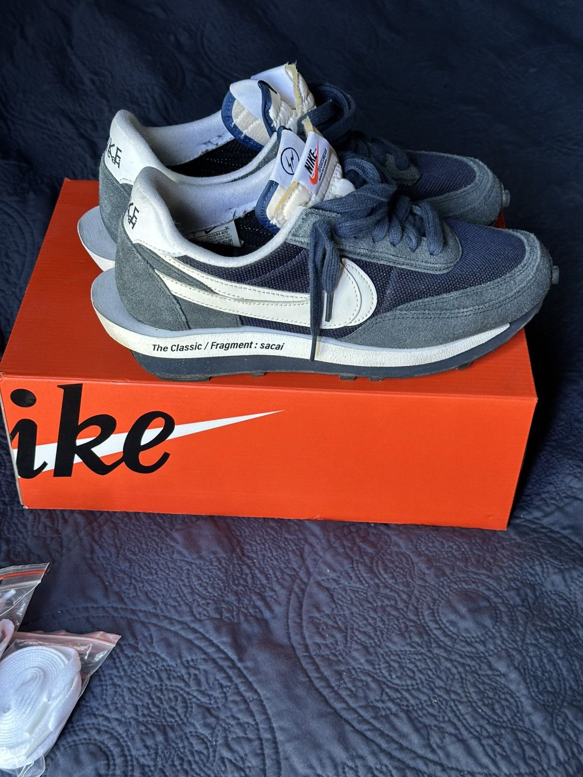 Sacai Nike LD Waffle Sacai Fragment Blue Void Size US 9 / EU 42 - 16 Thumbnail