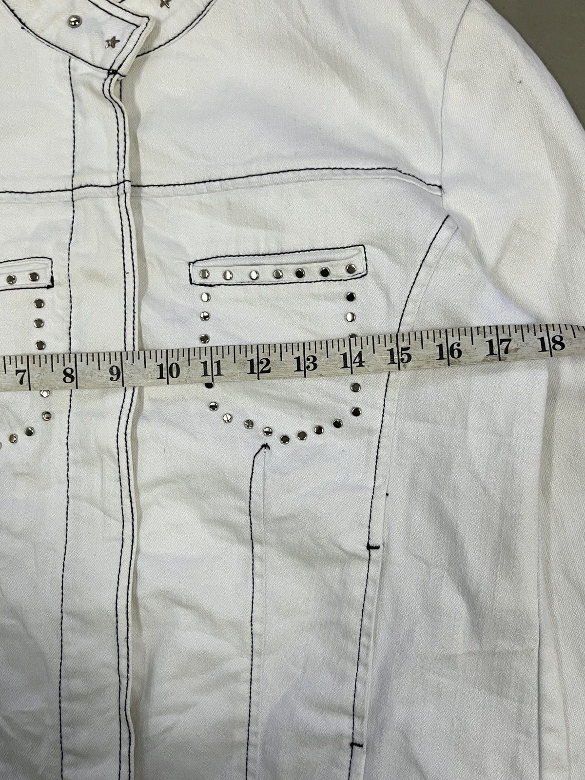 14th Addiction Celine Kmrii Midas Led Rechwe Style Studded Trucker Jacket Size US S / EU 44-46 / 1 - 9 Thumbnail
