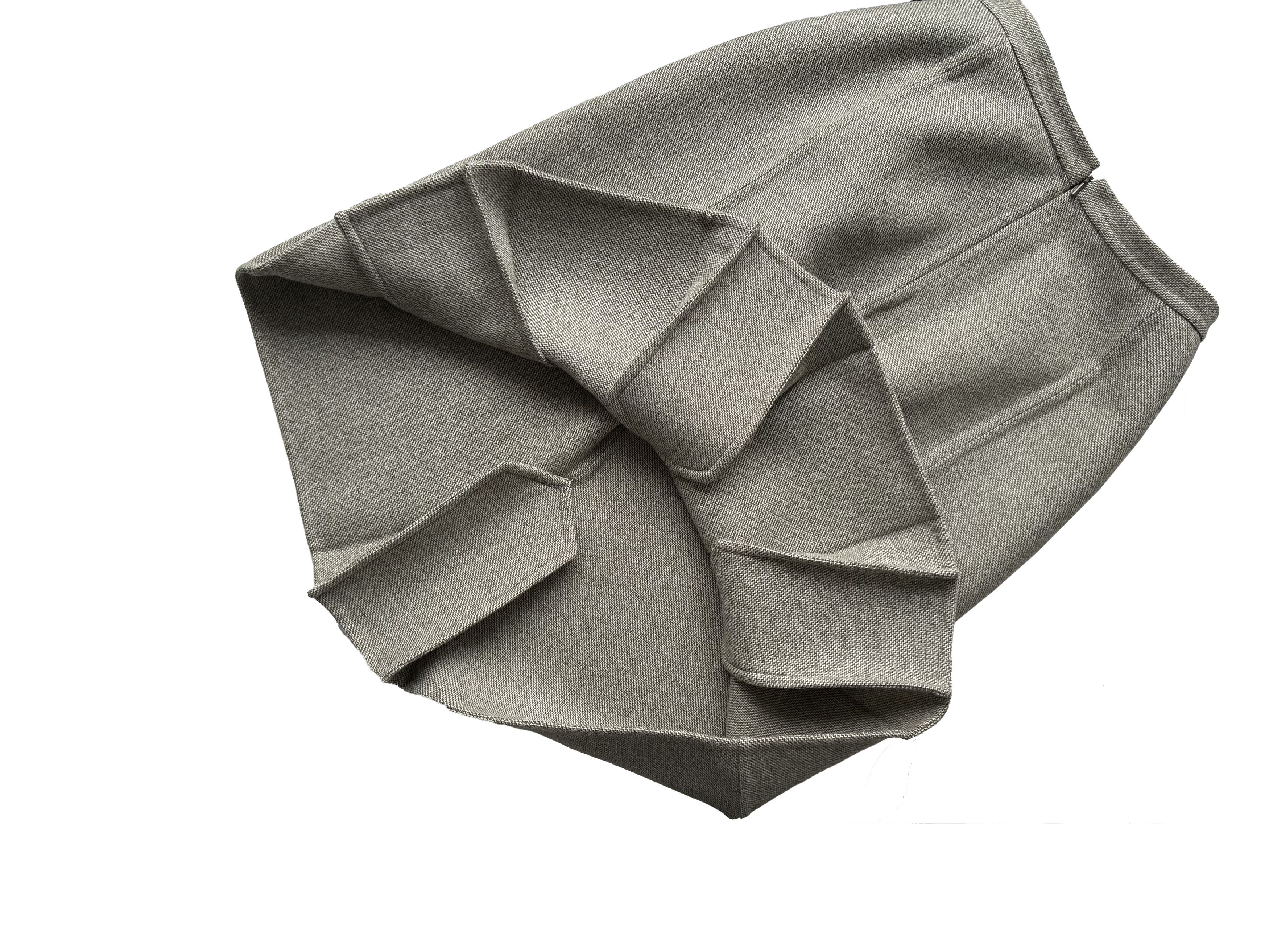 Christian Dior Monsieur × Dior × John Galliano Christian Dior ecru melange wool skirt Size 30" / US 8 / IT 44 - 5 Thumbnail