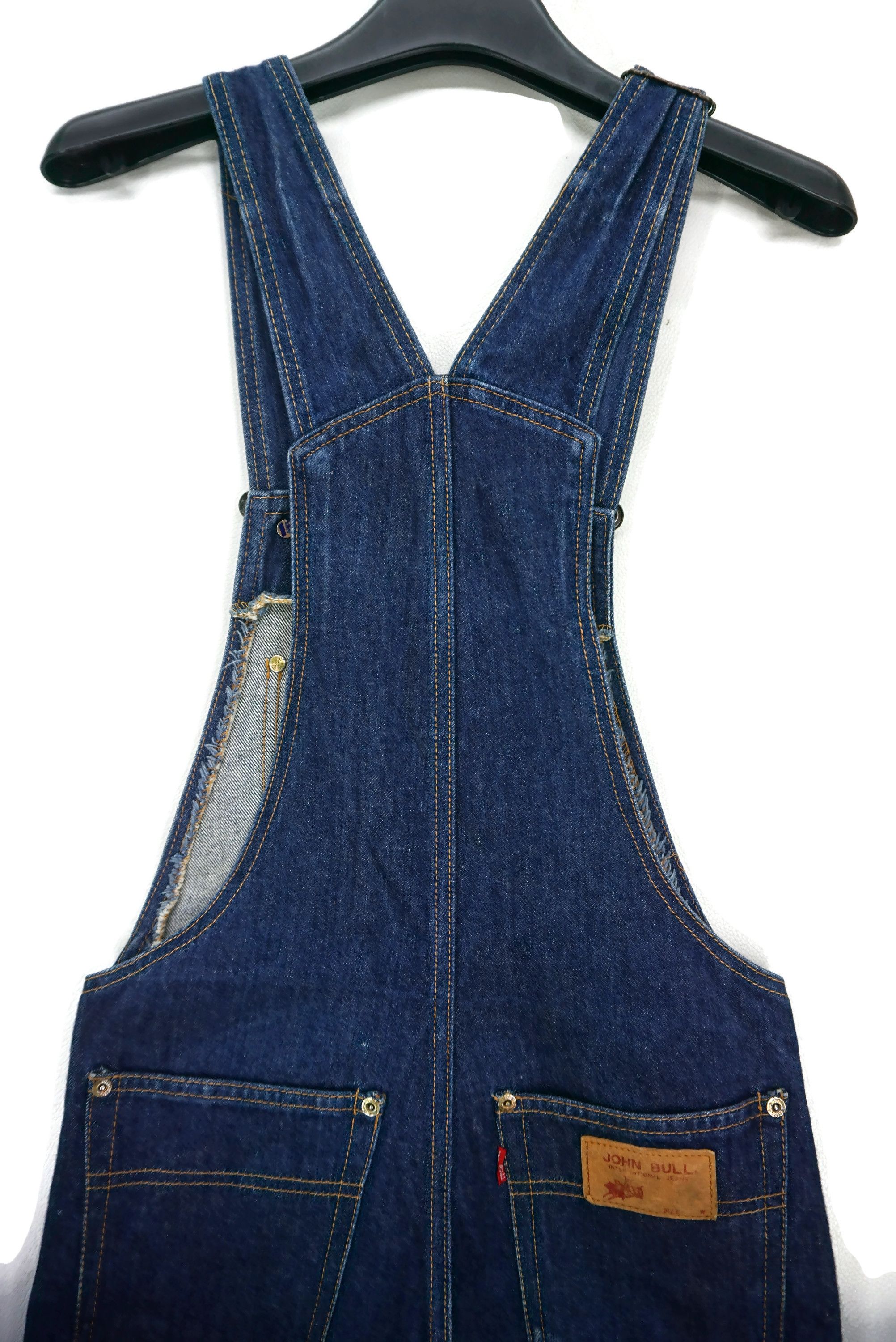 Japanese Brand John Bull Denim Overalls fit W29xL33 Carpenter Jeans Size 26" / US 2 / IT 38 - 10 Thumbnail