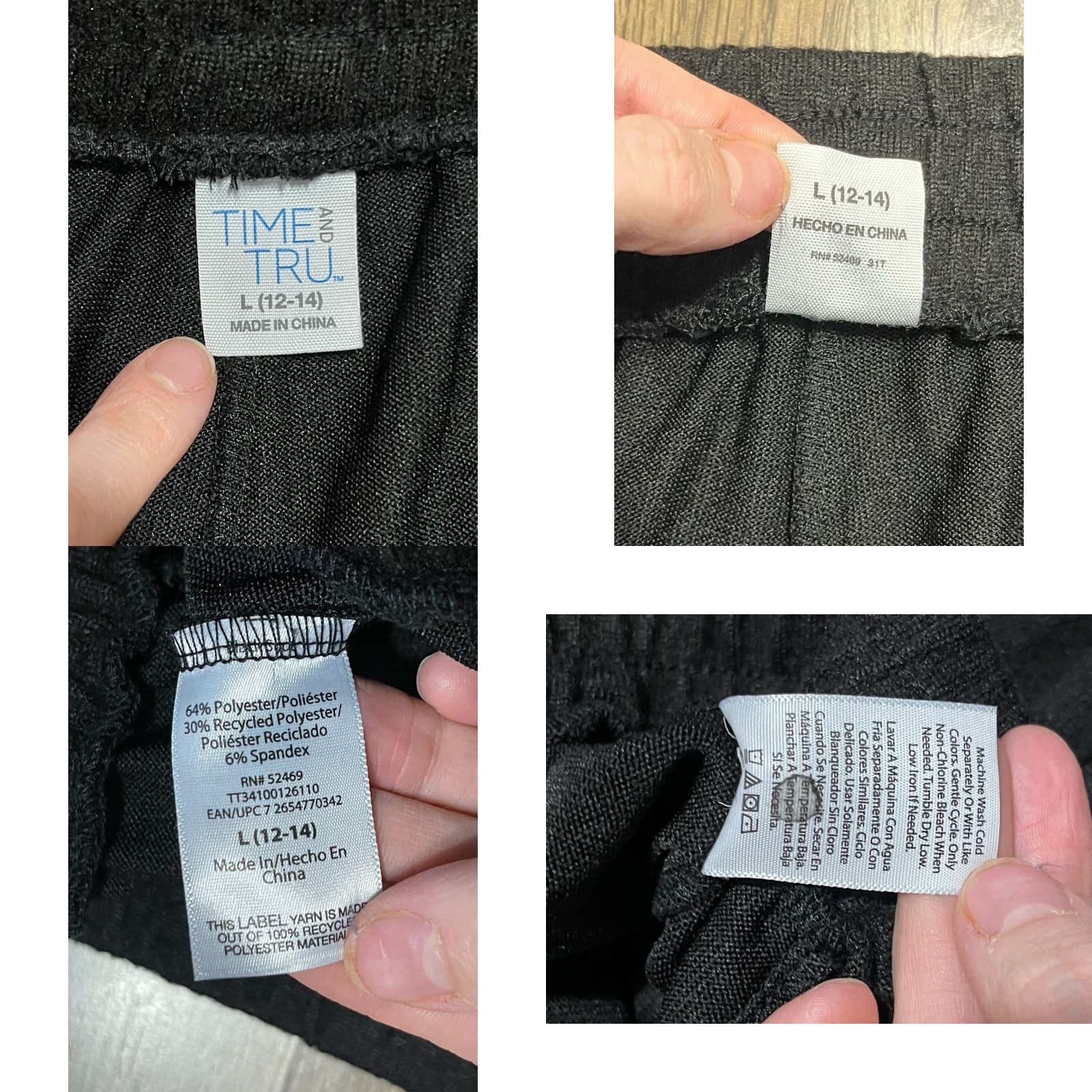 Vintage **Time And Tru Women's Black Sweatpants Size Large Drawstring** Time And Tru Women's Black Sweatpants Size Large Drawstring Size 36" / US 14 / IT 50 - 8 Thumbnail