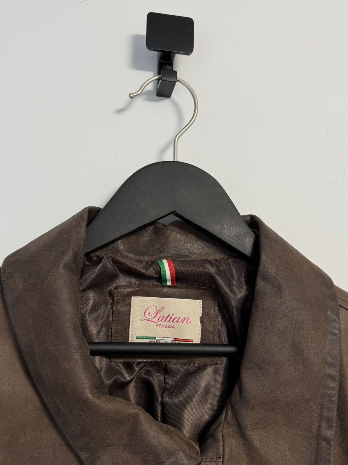 Other LUTIAN VENEZIA Leather Blazer Classic Lamb Nappa Brown Size US L / EU 52-54 / 3 - 5 Thumbnail