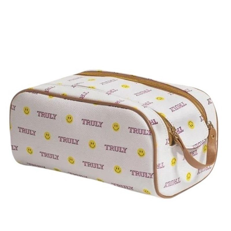 Other Truly Smiley Face Toiletry Travel Vegan Vanity Case Size ONE SIZE - 1 Thumbnail
