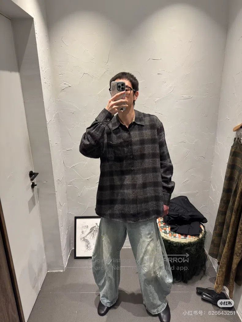Our Legacy Our Legacy Loose checkered shirt Size US M / EU 48-50 / 2 - 1 Thumbnail