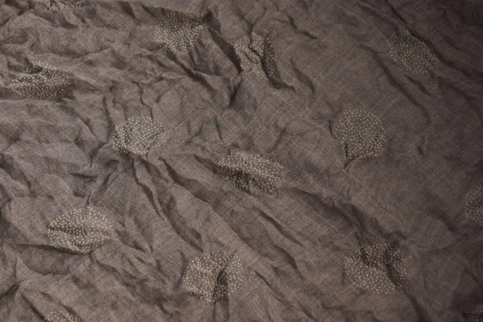 Faliero Sarti Faliero Sarti 37" x 37" Beige Brown Studded Scarf AS IS Size ONE SIZE - 8 Thumbnail