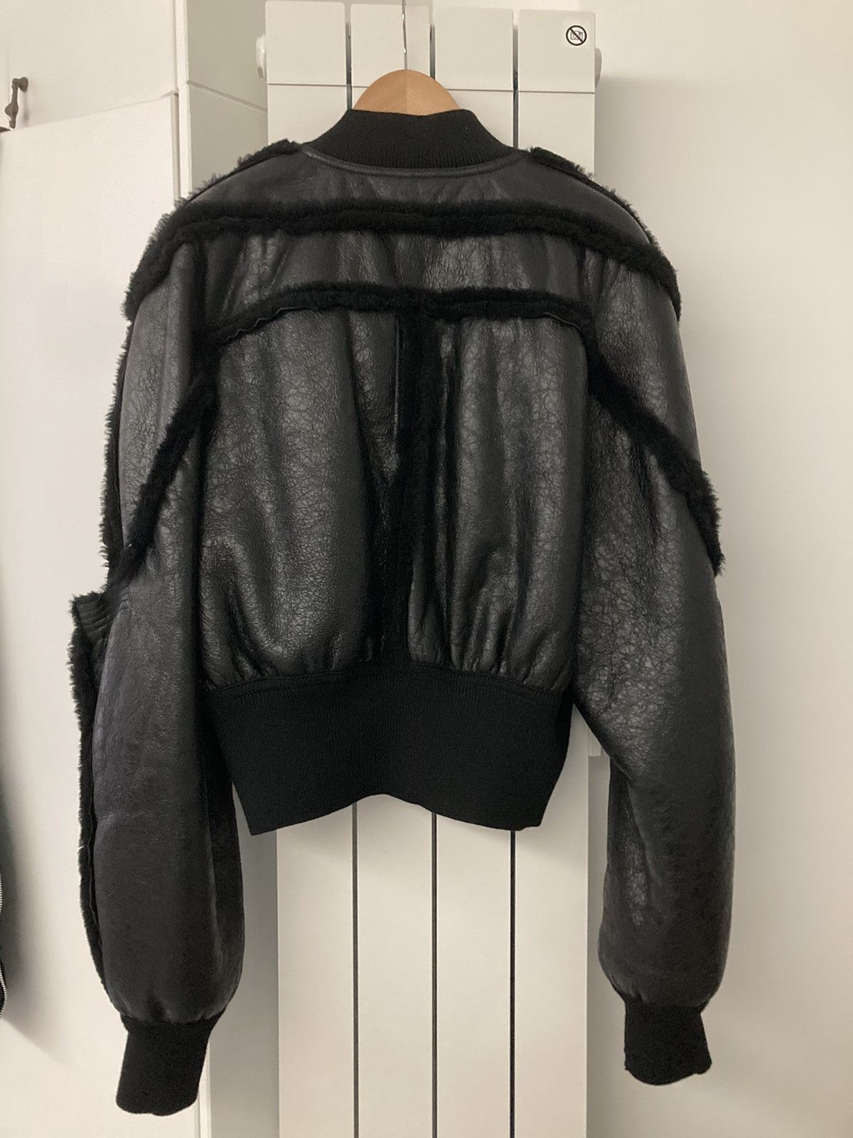 Rick Owens NEVER WORN / Rick OWENS Cropped girdered shearling jacket Size US M / EU 48-50 / 2 - 2 Thumbnail