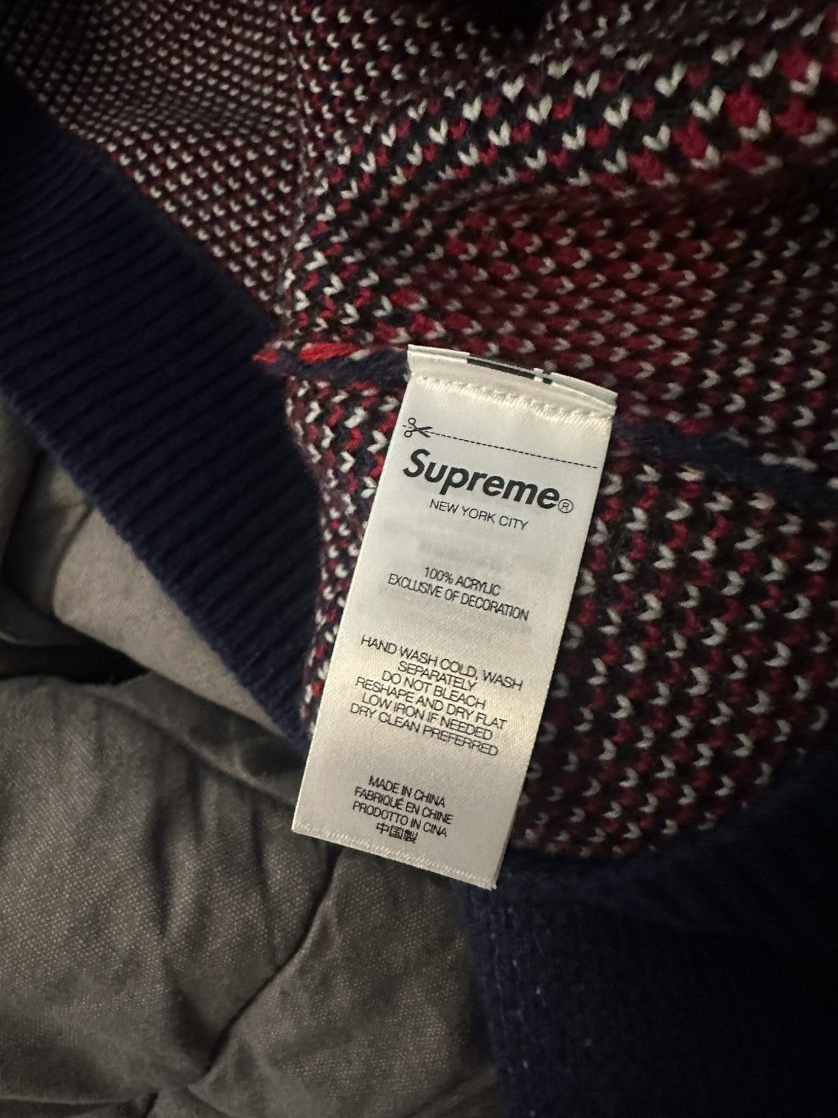 Supreme Supreme Target Sweater Navy M Size US M / EU 48-50 / 2 - 6 Thumbnail