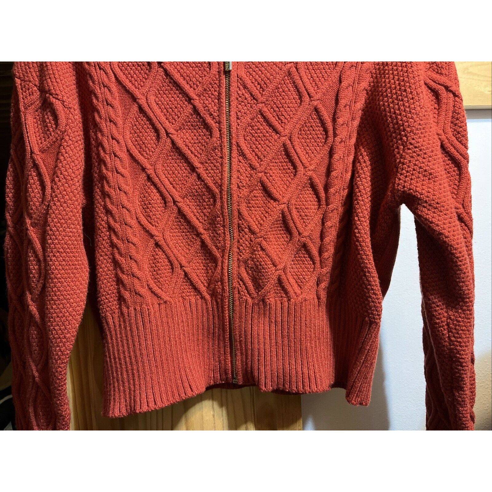 Andrew Marc Andrew Marc New York Women’s S Zip Cowl Neck Sweater Orange Size S / US 4 / IT 40 - 6 Thumbnail