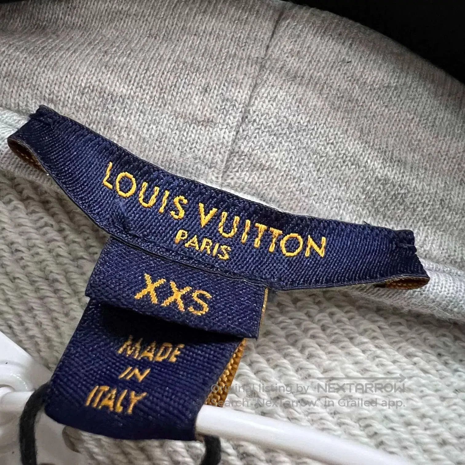 Louis Vuitton Louis Vuitton Gray Cropped Hoodie. Size XXS / US 00 / IT 34 - 6 Thumbnail