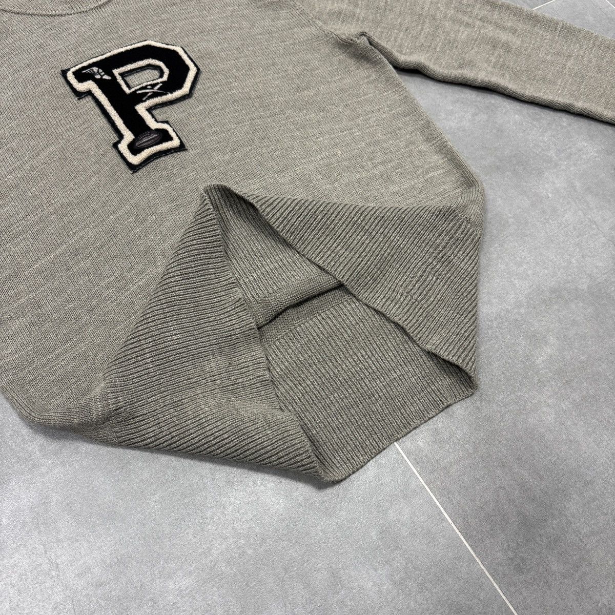 Polo Ralph Lauren Polo Ralph Lauren Varsity Leather Logo Sweater Men Size L Size US L / EU 52-54 / 3 - 10 Thumbnail