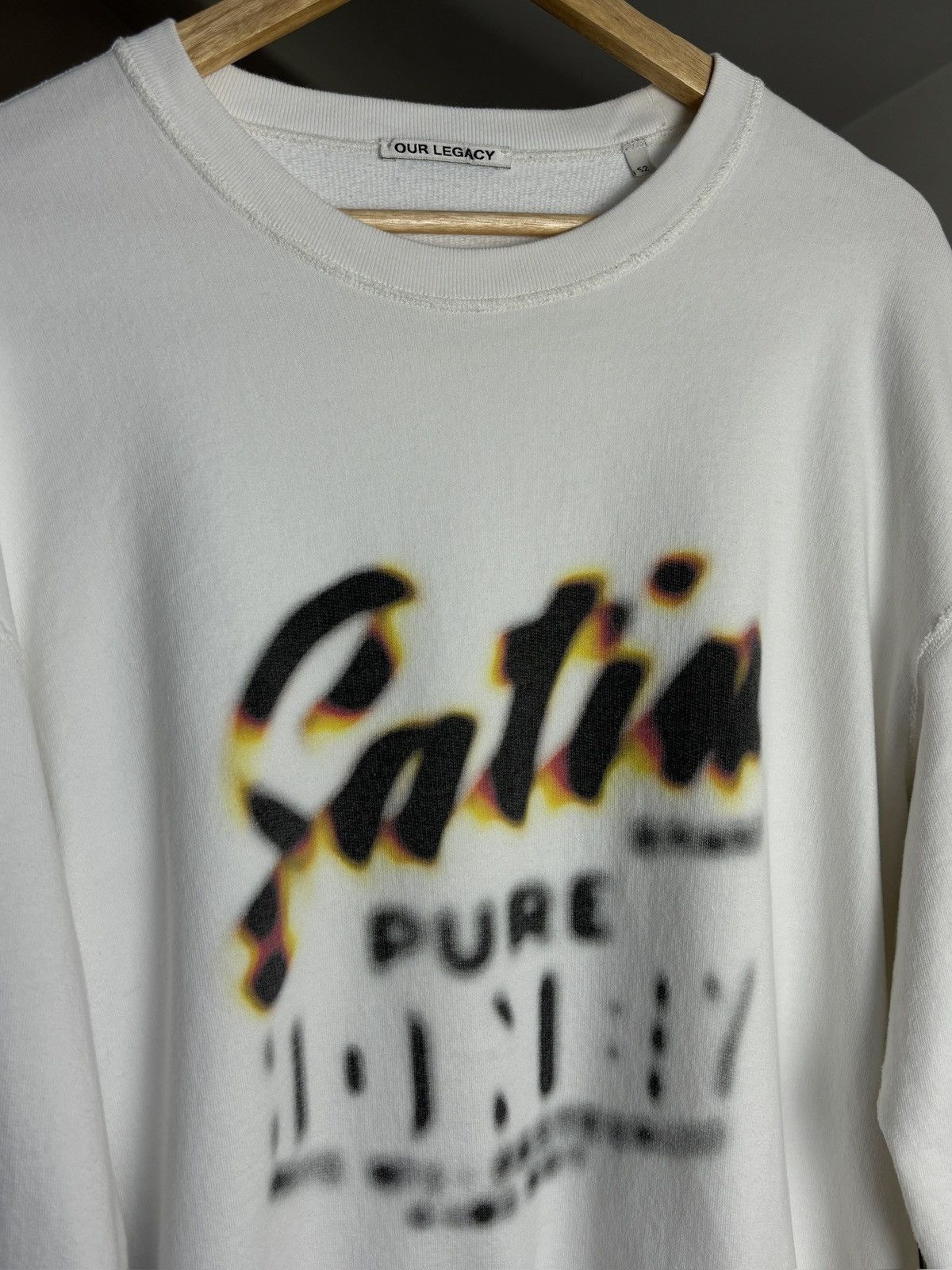 Our Legacy Our Legacy Patch Sweat Boxy Sweatshirt Satin Size US L / EU 52-54 / 3 - 2 Thumbnail