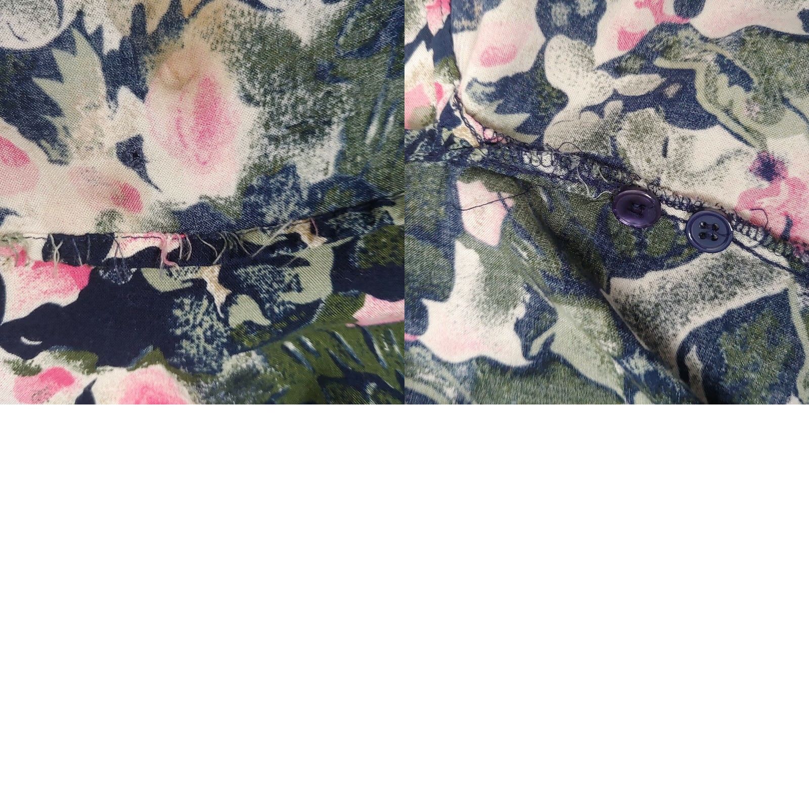 Vintage VINTAGE Maggie Lawrence Blouse Shirt Black Green Pink Granny Office 90s Floral L Womens Size L / US 10 / IT 46 - 8 Thumbnail