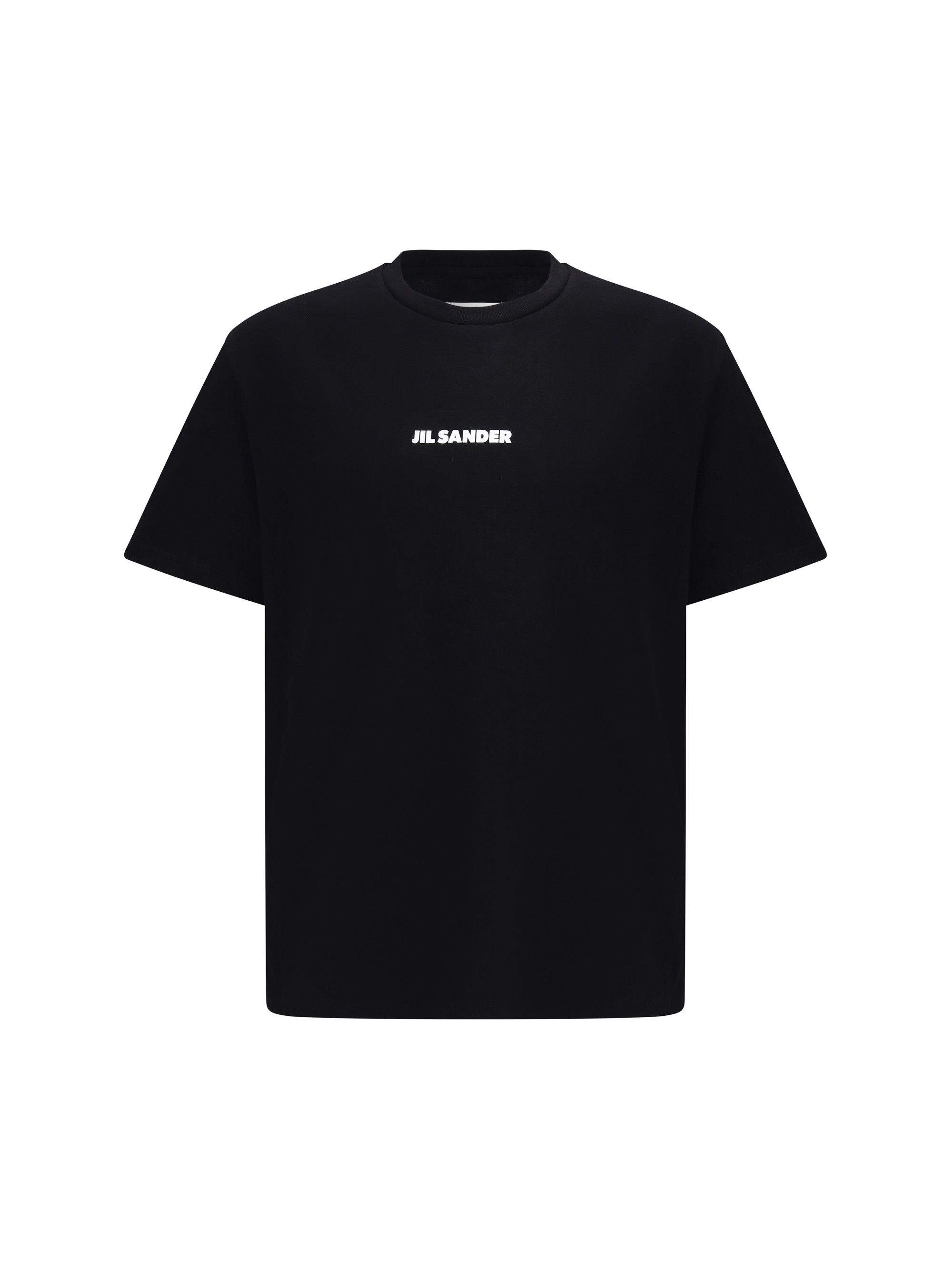 Crew-neck cotton T-shirt with printed logo