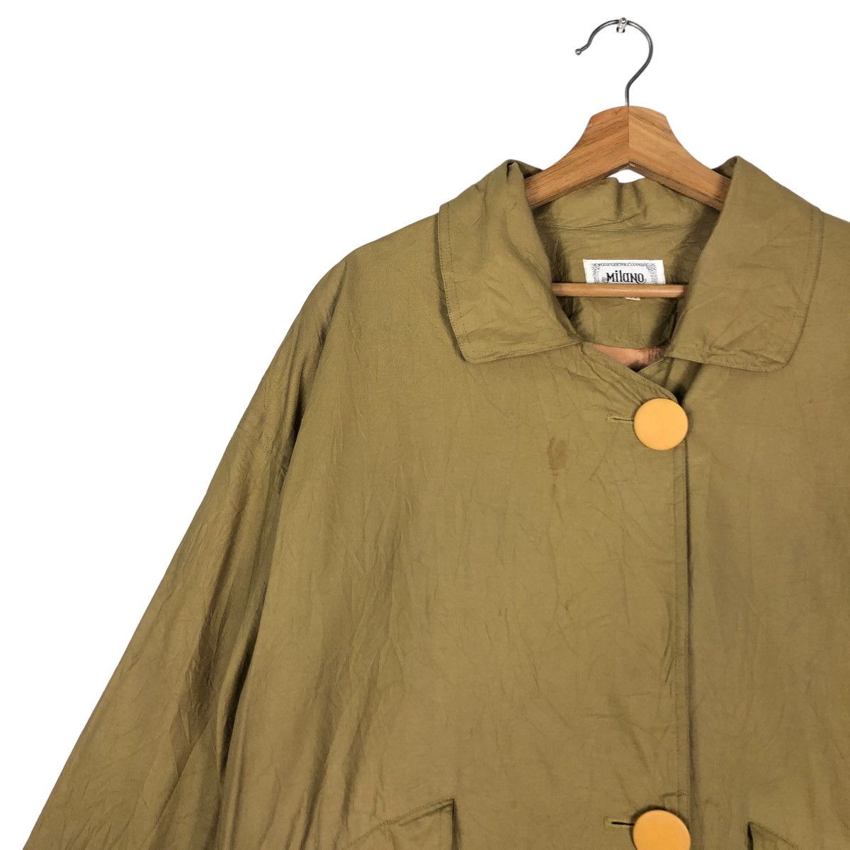 Japanese Brand 🔥Rich Brown Vintage Long Jacket Fly Coats Milano Japan Size US S / EU 44-46 / 1 - 8 Thumbnail