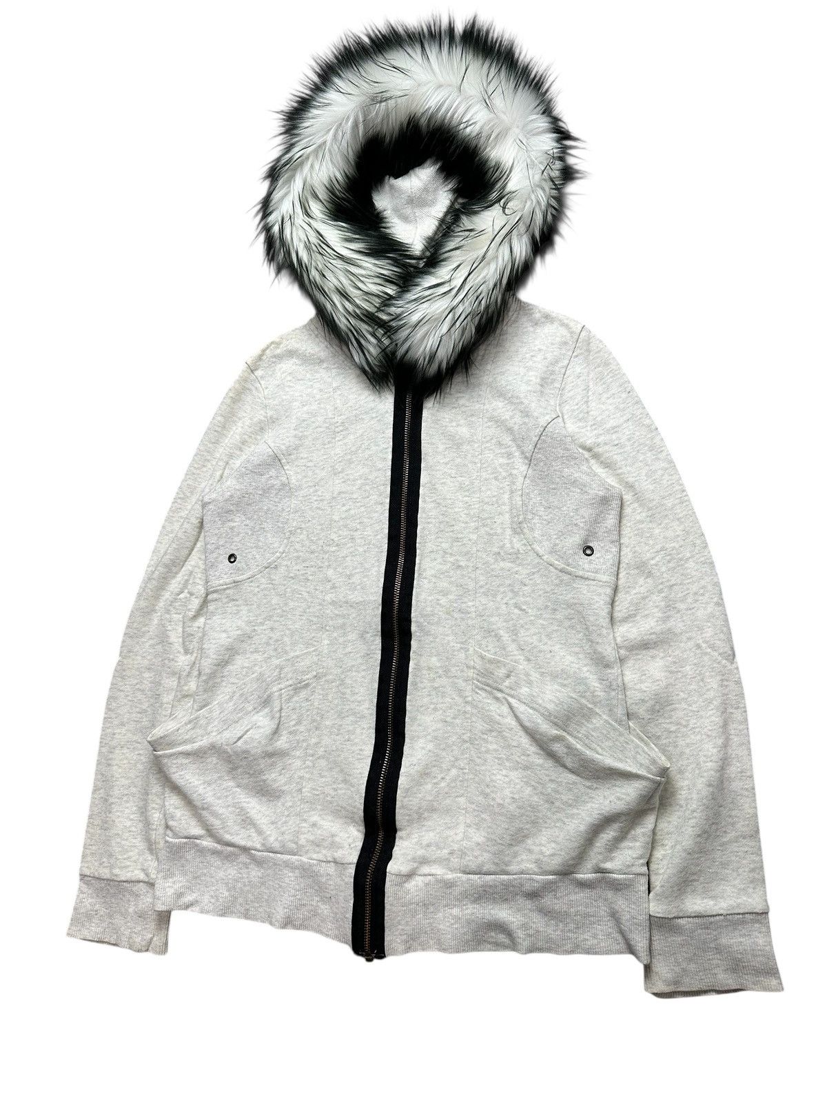 Beauty Beast B DONNA JAPANESE BRAND FUR ZIP HOODIE IFSIXWASNINE LGB STYLE Size XS / US 0-2 / IT 36-38 - 4 Thumbnail