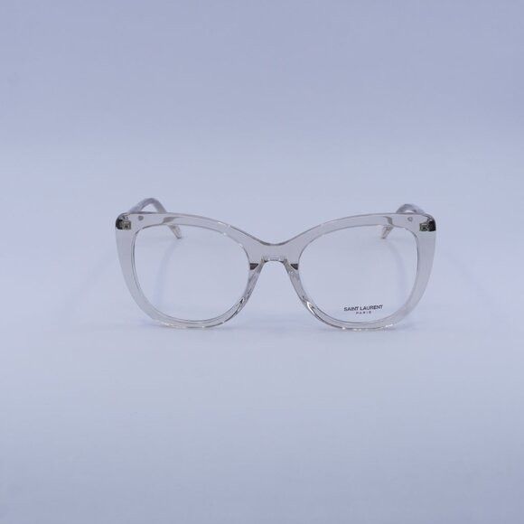 Saint Laurent Paris Saint Laurent SL778 004 Eyeglasses Transparent Beige 55mm Size ONE SIZE - 6 Thumbnail