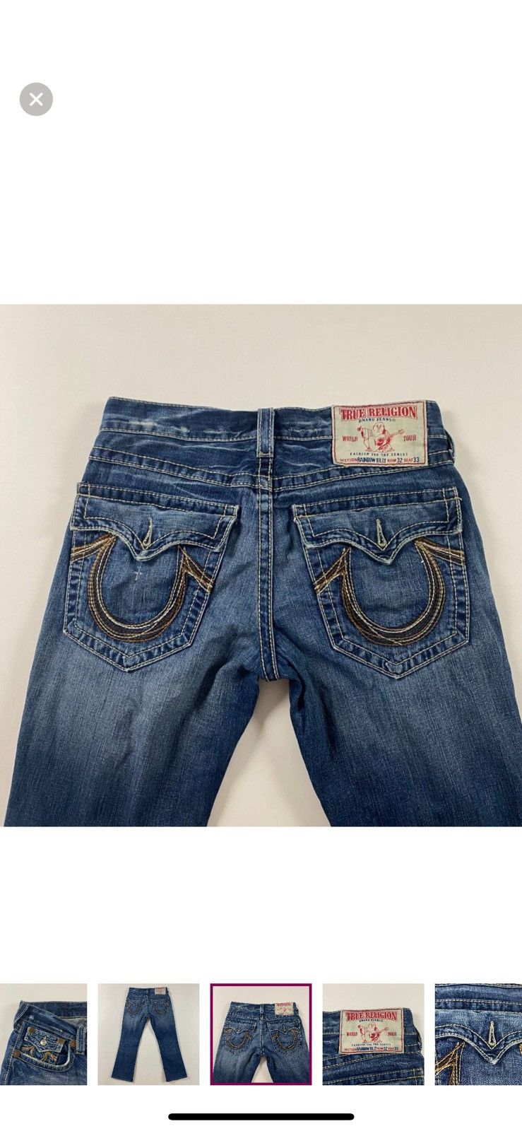 True Religion Vintage true religion denim jeans Size US 35 - 2 Thumbnail