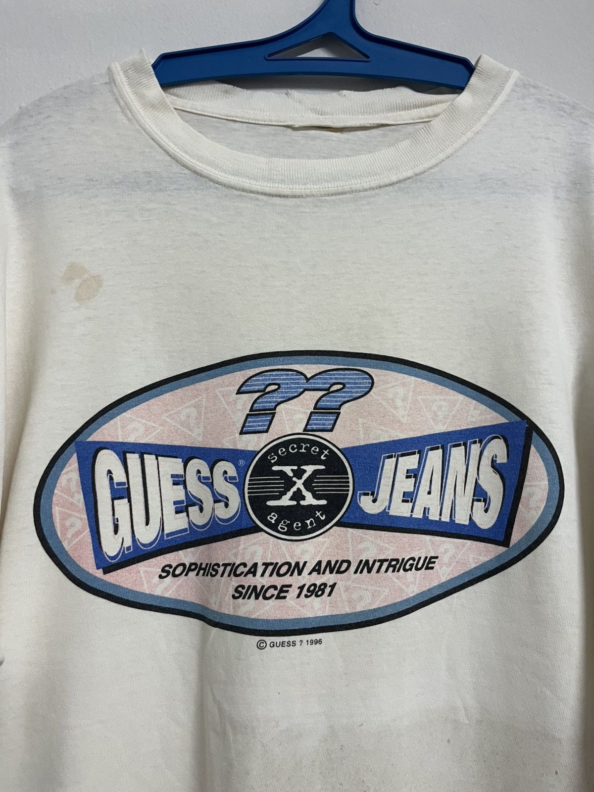 Georges Marciano 💥Vintage 96 SECRET X AGENT Guess Jeans Since 1981 Size US XL / EU 56 / 4 - 7 Thumbnail