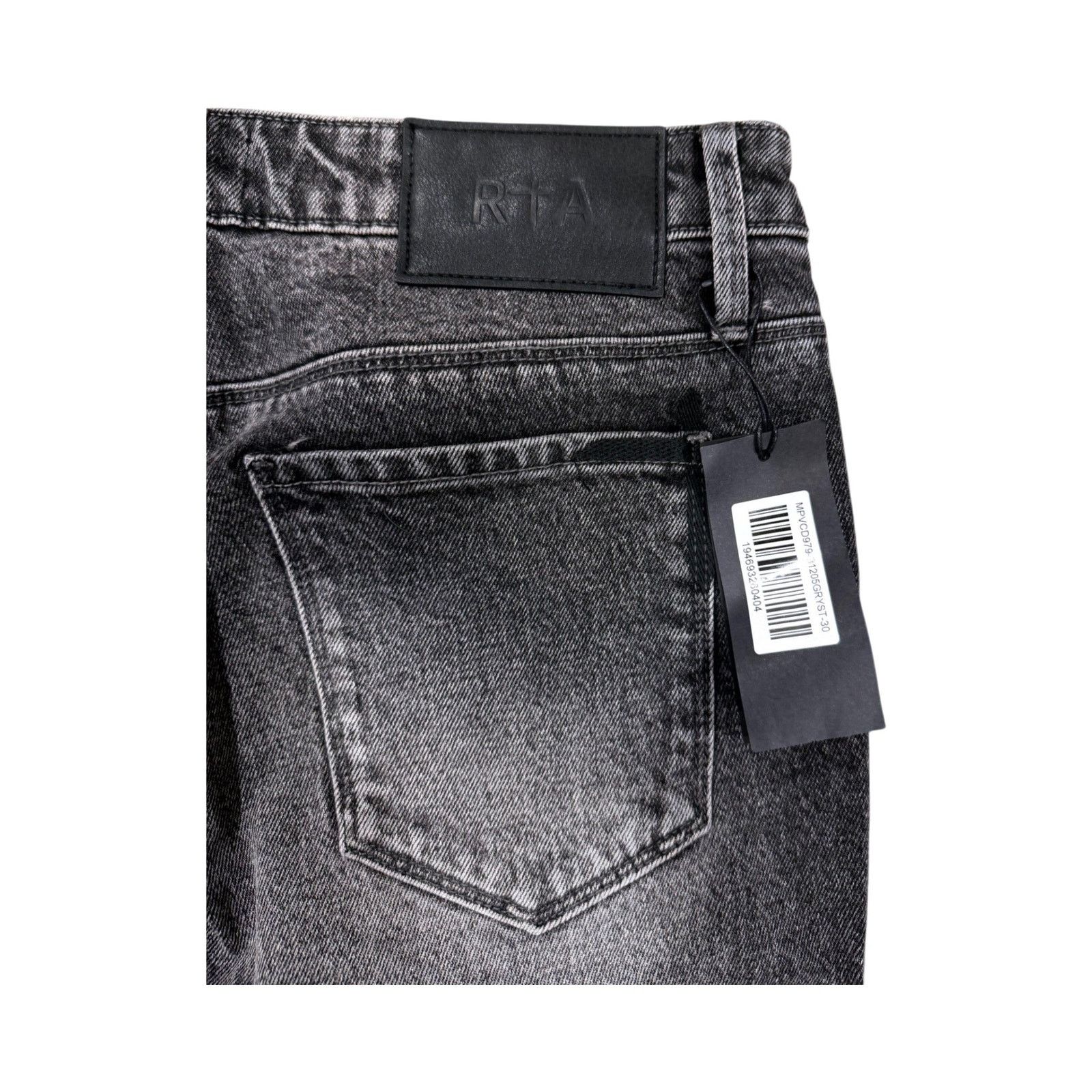 Rta RTA Embossed Grey Jeans Size US 30 / EU 46 - 3 Thumbnail