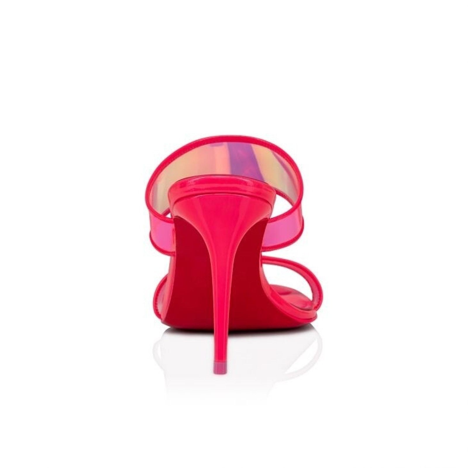 Christian Louboutin Christian Louboutin Just Loubi 85 Fluo Pink Backless Sandal Size US 7.5 / IT 37.5 - 11 Thumbnail