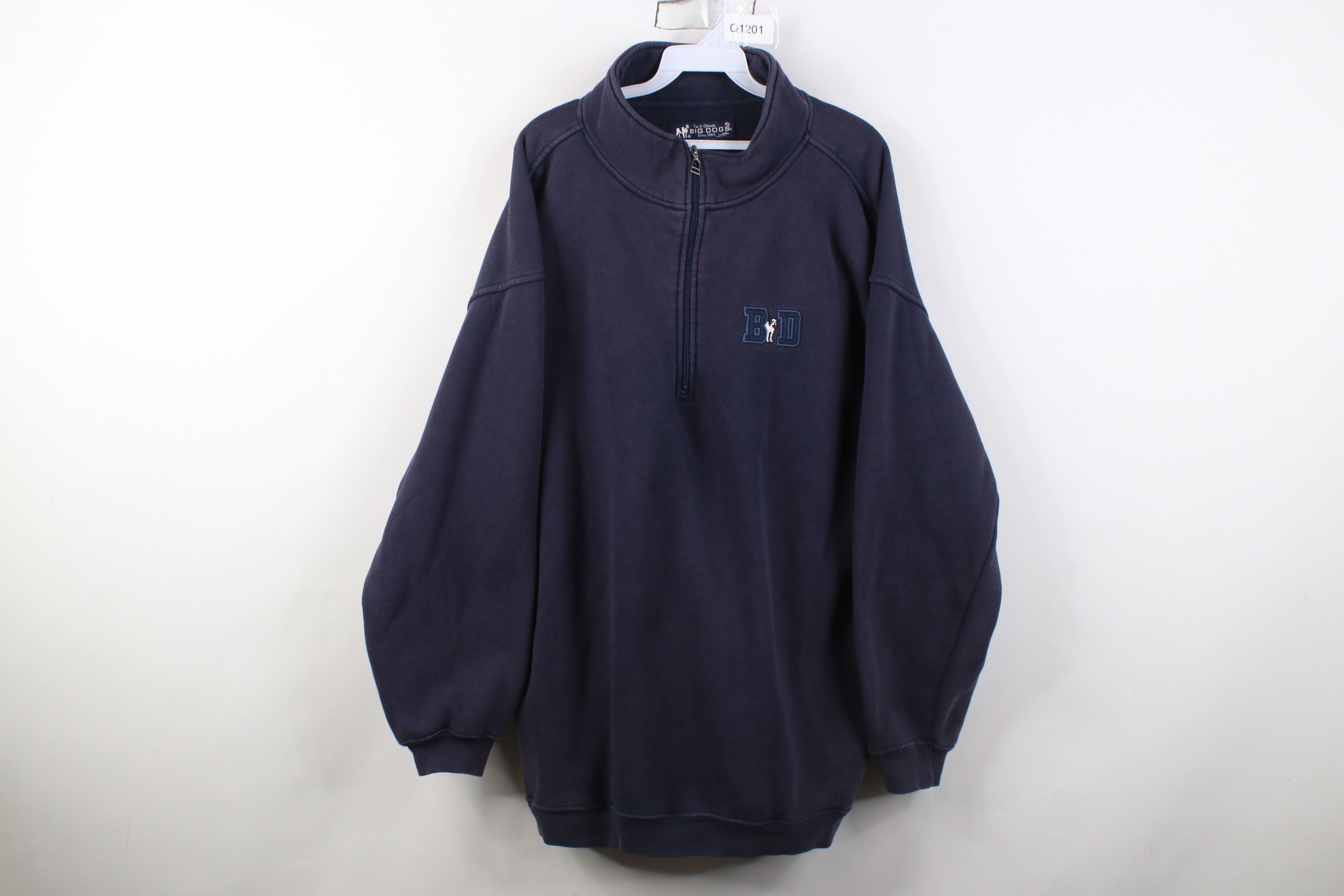 Big Dogs Vintage 90s Y2K Big Dogs Thick 1/4 Zip Pullover Sweatshirt Size US XL / EU 56 / 4 - 1 Thumbnail