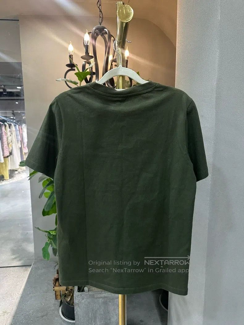 Loewe Loewe Olive green gem logo printed T-shirt Size XS / US 0-2 / IT 36-38 - 4 Thumbnail