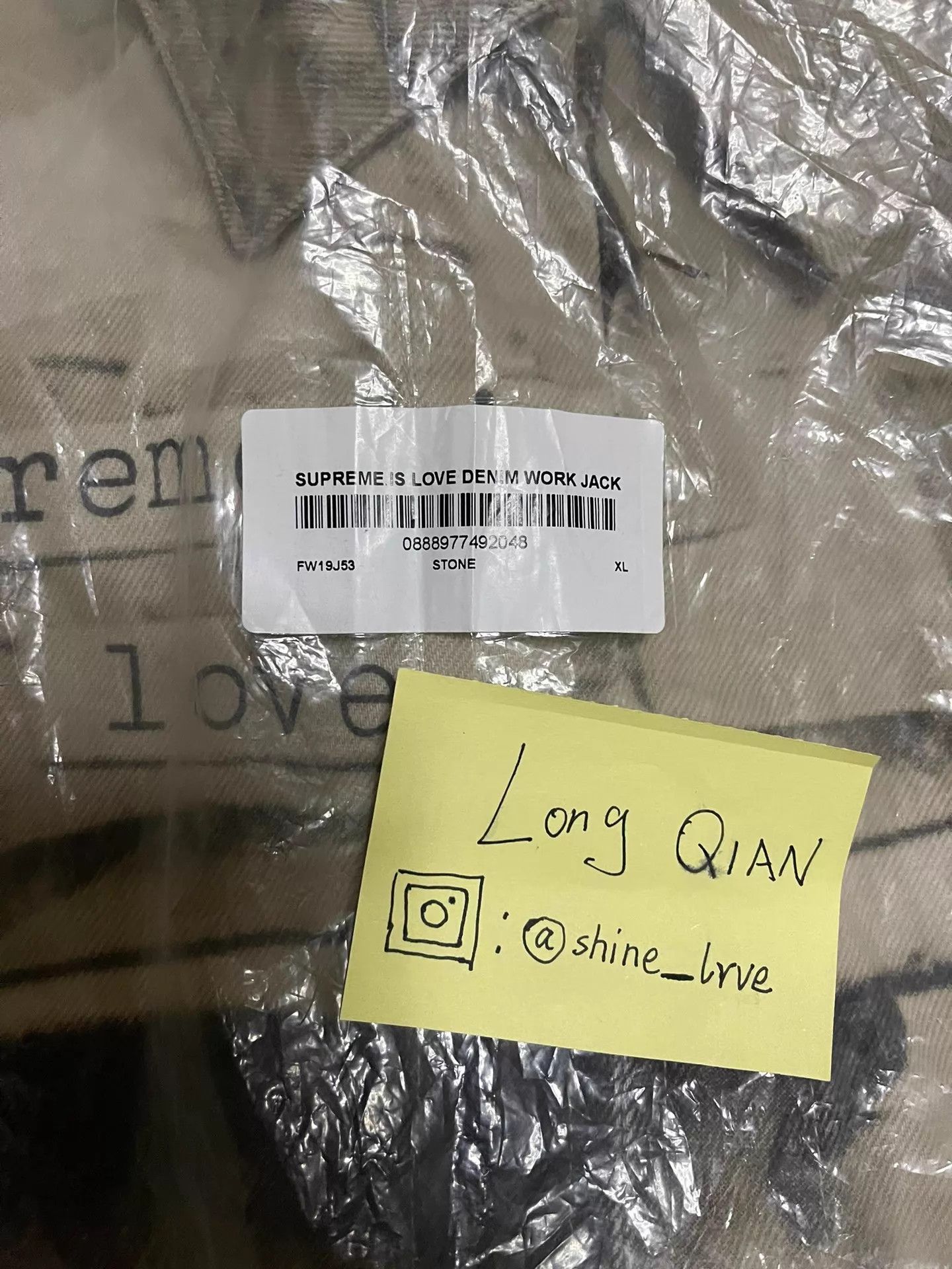 Supreme Supreme 'is love' Workwear Denim Jacket XL New Size US XL / EU 56 / 4 - 7 Thumbnail