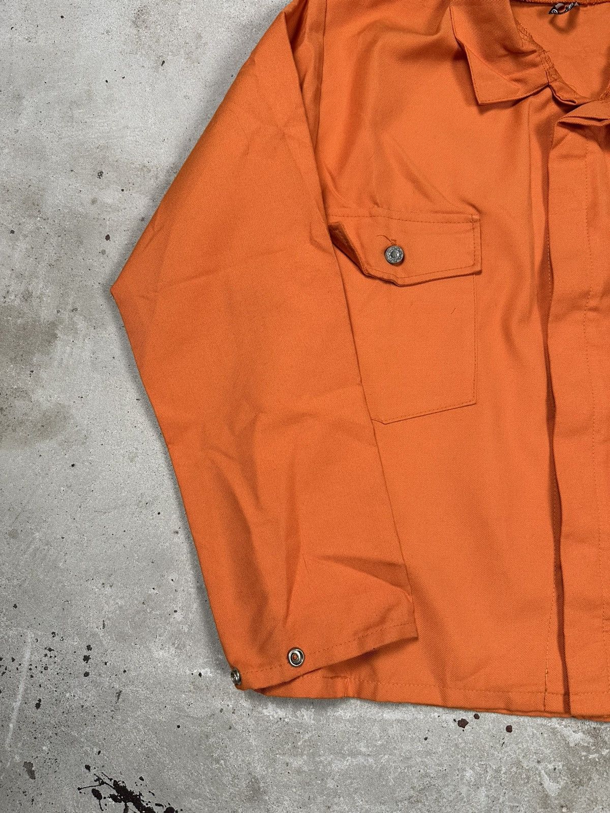 Le Laboureur Vintage Y2K Orange Workwear Jacket Utility Big Pockets Boxy Size US L / EU 52-54 / 3 - 3 Thumbnail