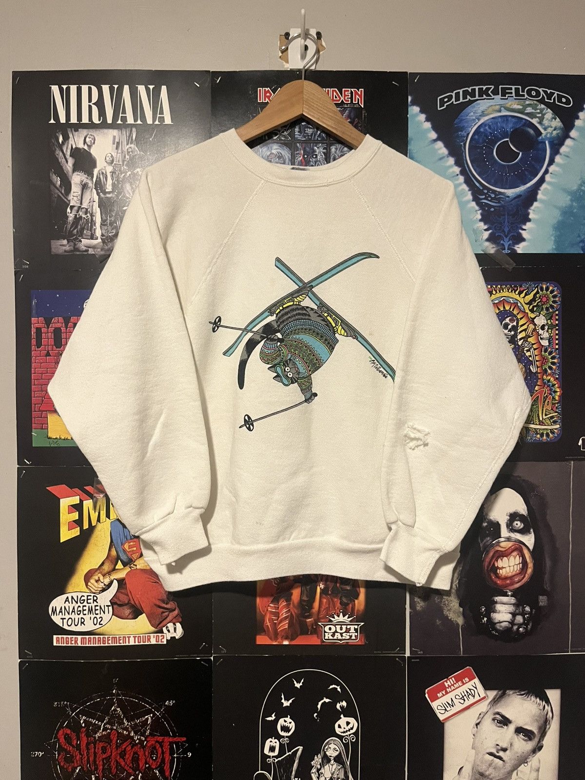 Other Vintage 80’s Crazy Shirts B Kliban skiing Cat sweatshirt Size US M / EU 48-50 / 2 - 1 Thumbnail