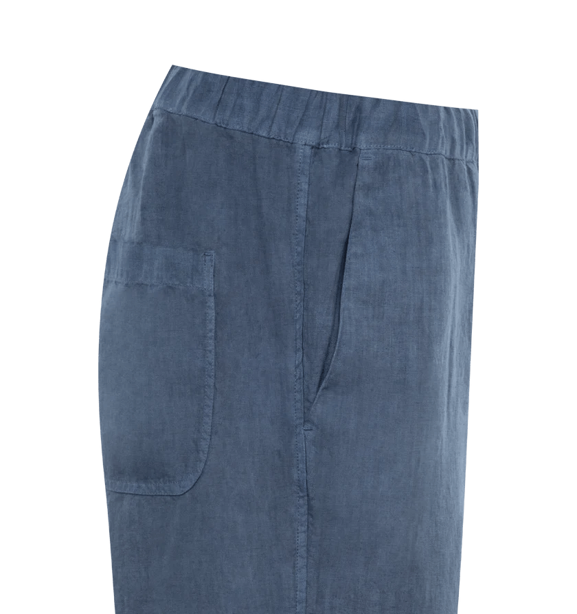 120% Lino o1h1sh11224 Drawstring Pants in Navy Blue Size US 38 / EU 54 - 3 Thumbnail