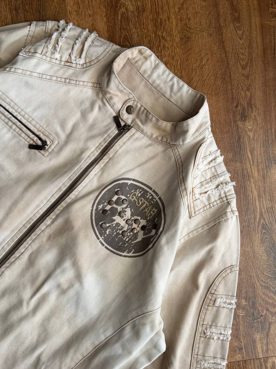 G-Star Vintage 2000s Hedi Slimane Dior Style Archive Cropped Jacket Size US L / EU 52-54 / 3 - 11 Thumbnail