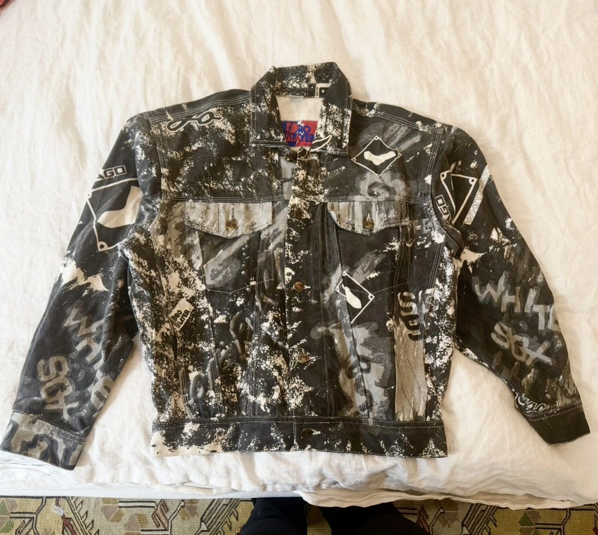 Vintage Vintage White Sox Denim Jacket Size US M / EU 48-50 / 2 - 1 Thumbnail