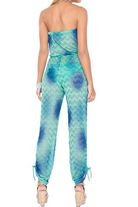 Other LULI FAMA Crochet strapless jumpsuit multicolor size M Size 30" / US 8 / IT 44 - 2 Thumbnail