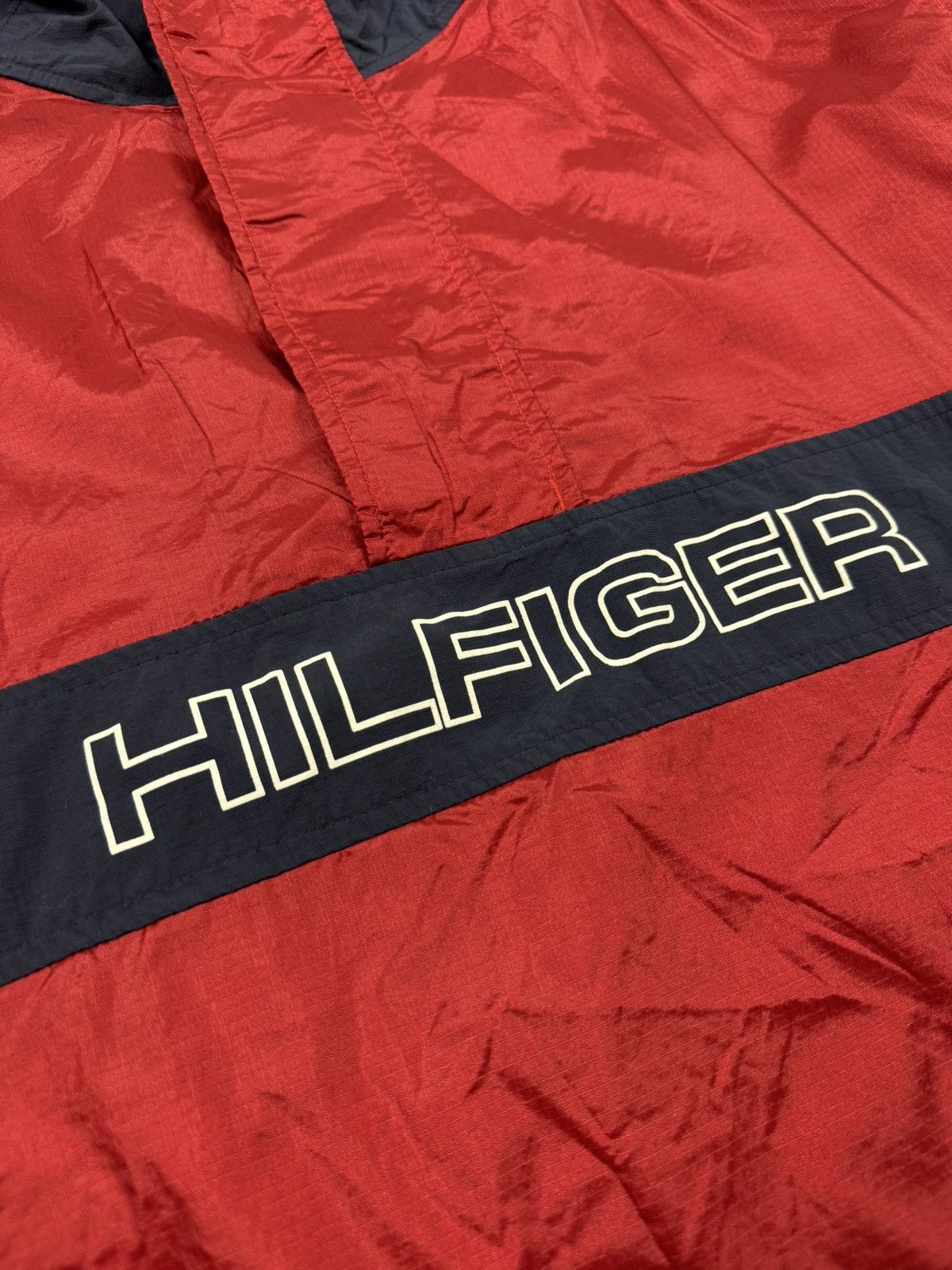 Tommy Hilfiger Vintage Tommy Hilfiger Red Anorak Jacket Size US XL / EU 56 / 4 - 12 Thumbnail