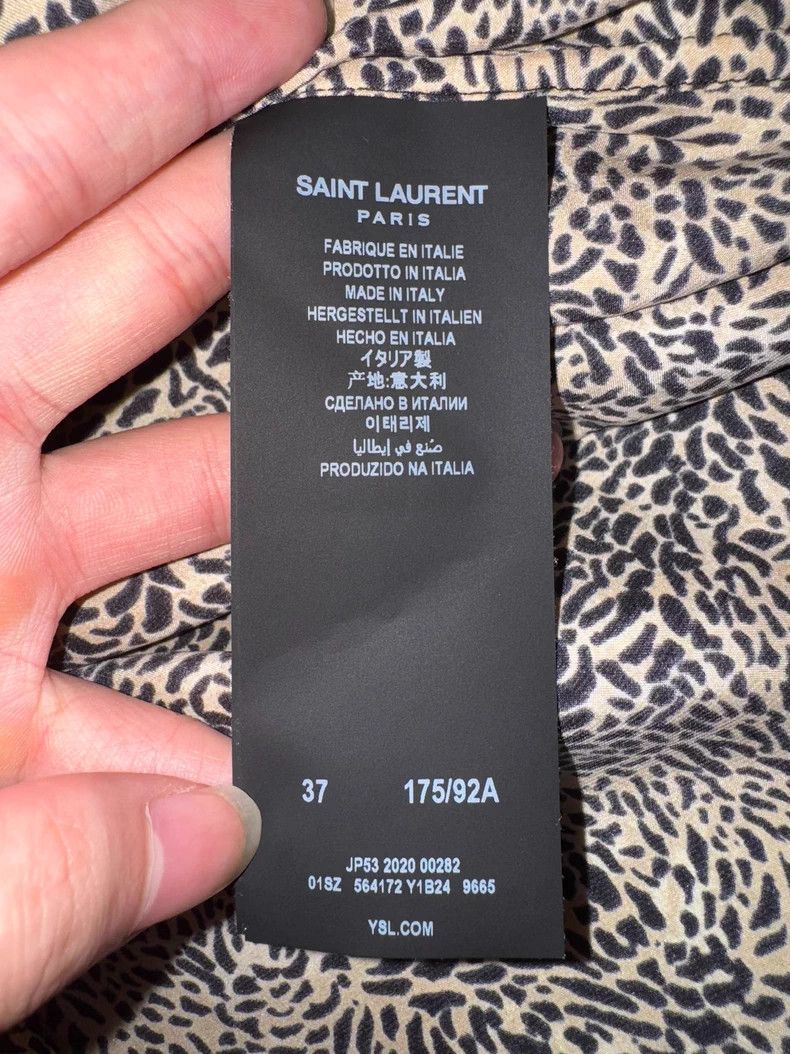 Saint Laurent Paris Saint Laurent Paris size 37 20fw Show Mulberry Silk Carame Size US M / EU 48-50 / 2 - 8 Thumbnail