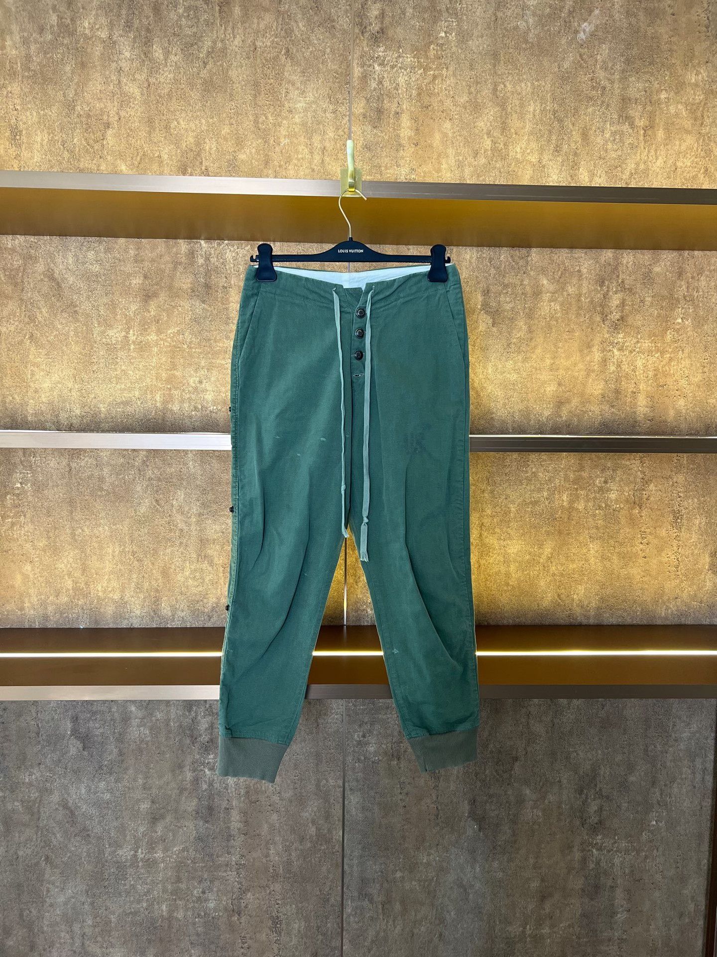 Greg Lauren Greg Lauren Military Fabric Drawstring Sweatpants Size US 26 / EU 42 - 1 Thumbnail