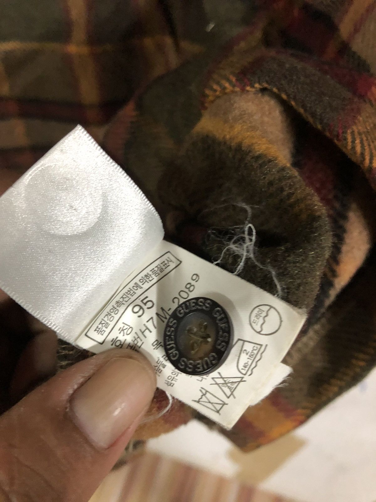 Guess Flannel Guess Wool Long Sleeve Button Up Size US M / EU 48-50 / 2 - 7 Thumbnail