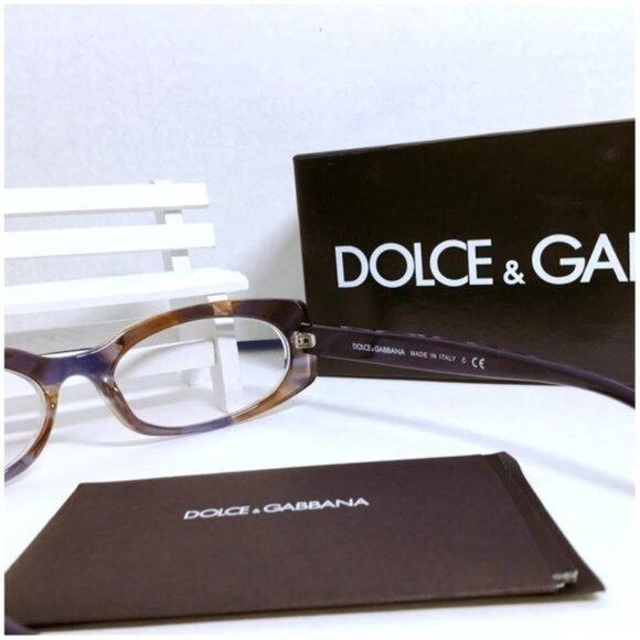 Dolce & Gabbana DOLCE & GABBANA Rectangle Watercolour Blue Brown Frames Size ONE SIZE - 6 Thumbnail
