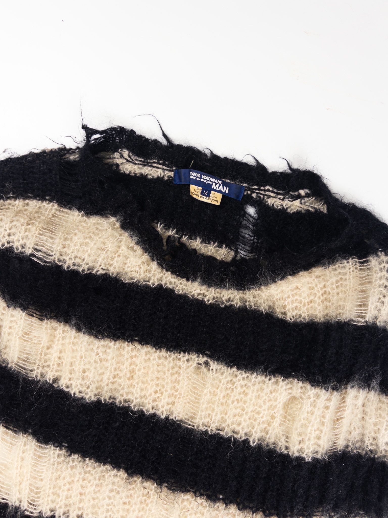 Junya Watanabe Junya Watanabe Runway AW2014 Distressed Mohair Sweater Size US M / EU 48-50 / 2 - 2 Thumbnail