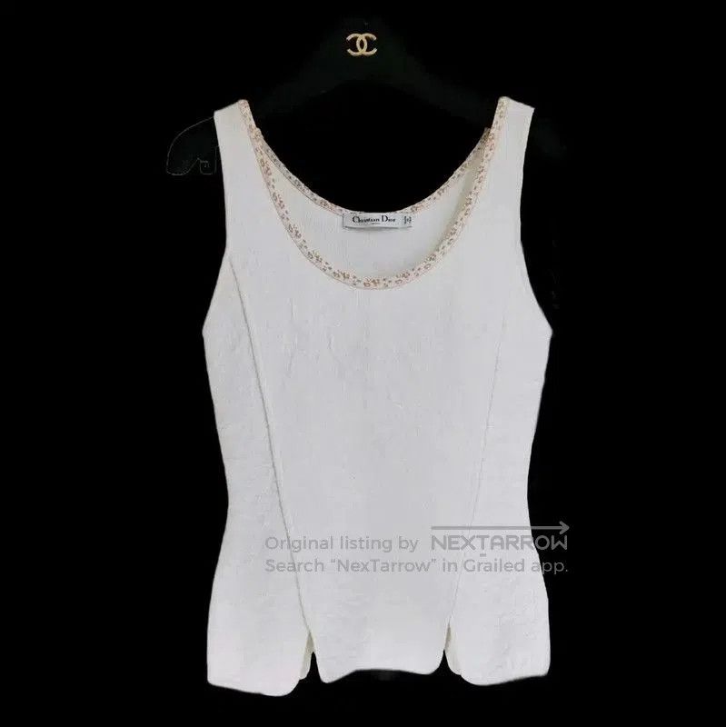 Other Dior White Cotton Blend Short Sleeve Top . Size XS / US 0-2 / IT 36-38 - 1 Thumbnail