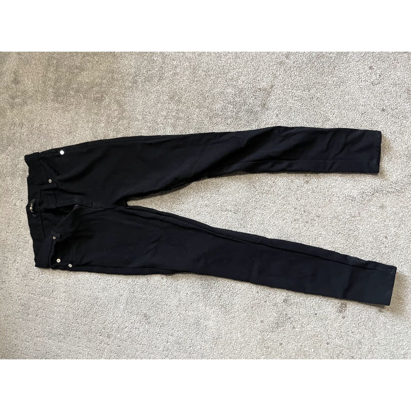 7 For All Mankind VINTAGE 7 For All Mankind Jeans Womens Black Denim Ankle Skinny Stretch 25 Adult Female Womens Size 42" / US 20 - 3 Thumbnail