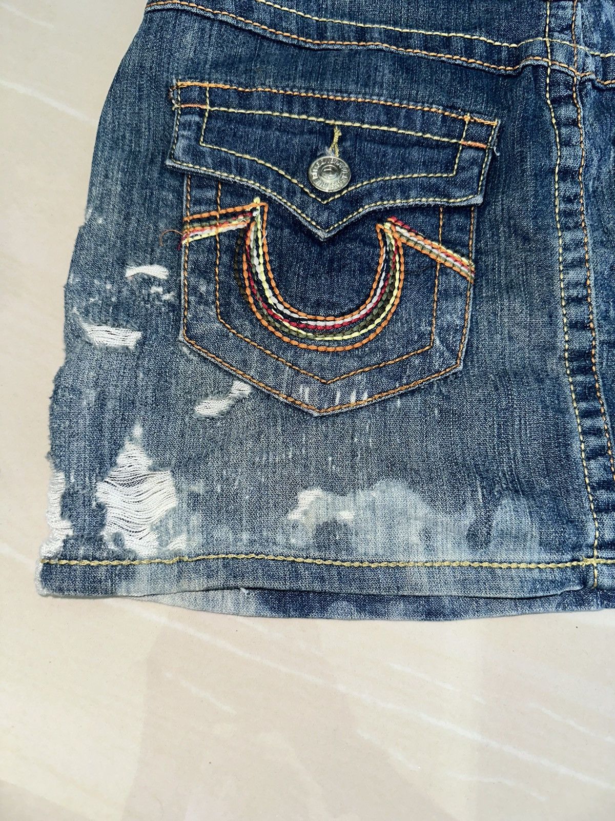 True Religion × Vintage True Religion mini skirt Size 28" / US 6 / IT 42 - 3 Thumbnail